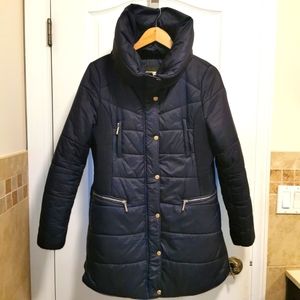 Beautiful Navy blue Coat/Parka Cozy, Warm, light Winter Jaket XL Extra Large